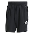 Shorts Adidas Essentials 3 Listras 7" Masculino PRETO/BRANCO