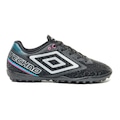 Chuteira de Society Infantil Umbro Techno II PRETO/CINZA