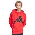 Blusão Masculino adidas Essentials Big Logo com Capuz VERMELHO