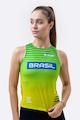 Camiseta Regata Performance HUPI Brasil VERDE/AMARELO