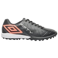 Chuteira de Futebol Society Umbro Fifty VI PRETO/CORAL