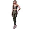 Conjunto Top e Calça New Zig 3D Fitness Vekyo Alta Compressão Feminina VERDE