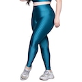 Calça Legging Plus Size New Zig 3D Vekyo Cós Alto Feminina AZUL