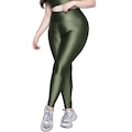 Calça Legging Plus Size New Zig 3D Vekyo Cós Alto Feminina VERDE