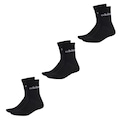 Kit 3 Pares de Meias Adidas Linear Crew Cano Alto Unissex PRETO
