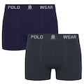Kit 2 Cuecas Boxer Polo Wear Masculina CINZA