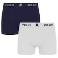 Kit 2 Cuecas Boxer Polo Wear Masculina AZUL