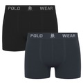 Kit 2 Cuecas Boxer Polo Wear Masculina CINZA