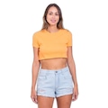 Camiseta Cropped Feminino Rip Curl Classic Surf LARANJA
