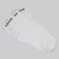 Kit 3 Pares de Meia Cano Médio adidas Logo Linear ESS Unissex BRANCO