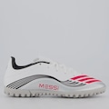 Chuteira Society Infantil adidas F50 Messi Club BRANCO/VERMELHO