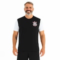 Camisa Corinthians Basic Double SPR Masculina PRETO