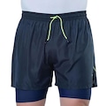 Short Elite Duplo Running Masculino AZUL
