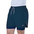 Short Elite Duplo Running Masculino AZUL