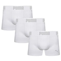 Cueca Boxer Puma Sem Costura - 3 Unidades - Masculina BRANCO