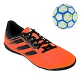 Chuteira Futsal Infantil adidas Rabisco + Mini Bola LARANJA