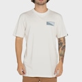 Camiseta Masculina Quiksilver Crossed Out Snow BRANCO
