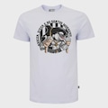 Camiseta Masculina Surf Center Santos Estampada BRANCO