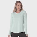 Camiseta Feminina Mizuno Manga Longa Pro UV VERDE
