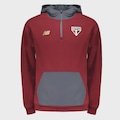 Blusão de Moletom Masculino New Balance São Paulo F.C. Viagem 2025 VERMELHO