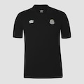 Camisa Polo do Santos Umbro Viagem 2025 Masculina PRETO