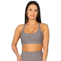 Top Run More Highlines Feminino CINZA