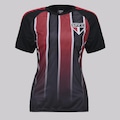 Camisa do São Paulo Layer Futfanatics Feminina PRETO