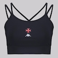 Top do Vasco Kappa Supp Aimee Feminino PRETO