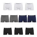 Cueca Boxer Reebok Classic - 10 Unidades - Masculina PRETO/CINZA/BRANCO