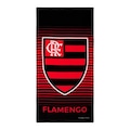 Toalha de Banho Flamengo Buettner Veludo 70X140 63796 PRETO/VERMELHO