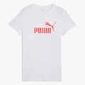 Camiseta Puma Essentials NO. 1 Logo Tee Feminina BRANCO
