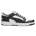 Tênis Masculino Puma Rebound V6 Low BDP PRETO/BRANCO
