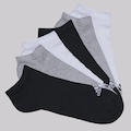 Kit 6 Pares de Meia Cano Baixo adidas SPW Low Unissex PRETO/BRANCO/CINZA