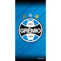 Toalha de Banho Grêmio Buettner Veludo 70X140 AZUL/PRETO