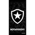 Toalha de Banho Botafogo Buettner Veludo 70X140 PRETO/BRANCO