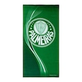 Toalha de Banho Palmeiras Buettner Veludo 70X140 VERDE/BRANCO
