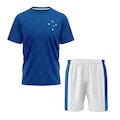 Conjunto do Cruzeiro Braziline Mini Craque Infantil AZUL