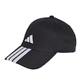 Boné Adulto adidas Baseball Três Listras Logo Aba Curva PRETO