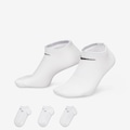 Meia Cano Curto Nike Performance Lightweight - 3 pares - Unissex BRANCO