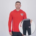 Agasalho Masculino do São Paulo Futfanatics VERMELHO/PRETO