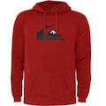 Blusão de Moletom Masculino Quiksilver com Capuz Comp Logo 2.0 VERMELHO
