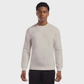 Blusão de Moletom Masculino Olympikus sem Capuz Comfy Big Logo BEGE