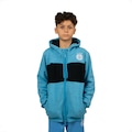Blusão de Moletom Gremio Oficial Escudo Bordado Surf Center Infantil AZUL