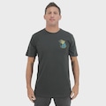 Camiseta Quiksilver Hypnotic Wave Masculino CINZA