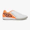 Chuteira de Futsal Masculina Umbro Fifty VI BRANCO/LARANJA