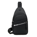 Mochila DK Transversal Pochete de Peito Cross Body PRETO