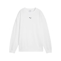 Blusão de Moletom Puma Ess Oversized Crew Feminino BRANCO/PRETO