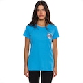 Camiseta Feminina Surf Center Clássica Grêmio Escudo Bordado AZUL