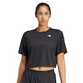 Camiseta adidas Cropped Boxy Essentials Feminina PRETO