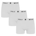 Cueca Boxer Polo Wear - 3 Unidades - Masculina BRANCO
